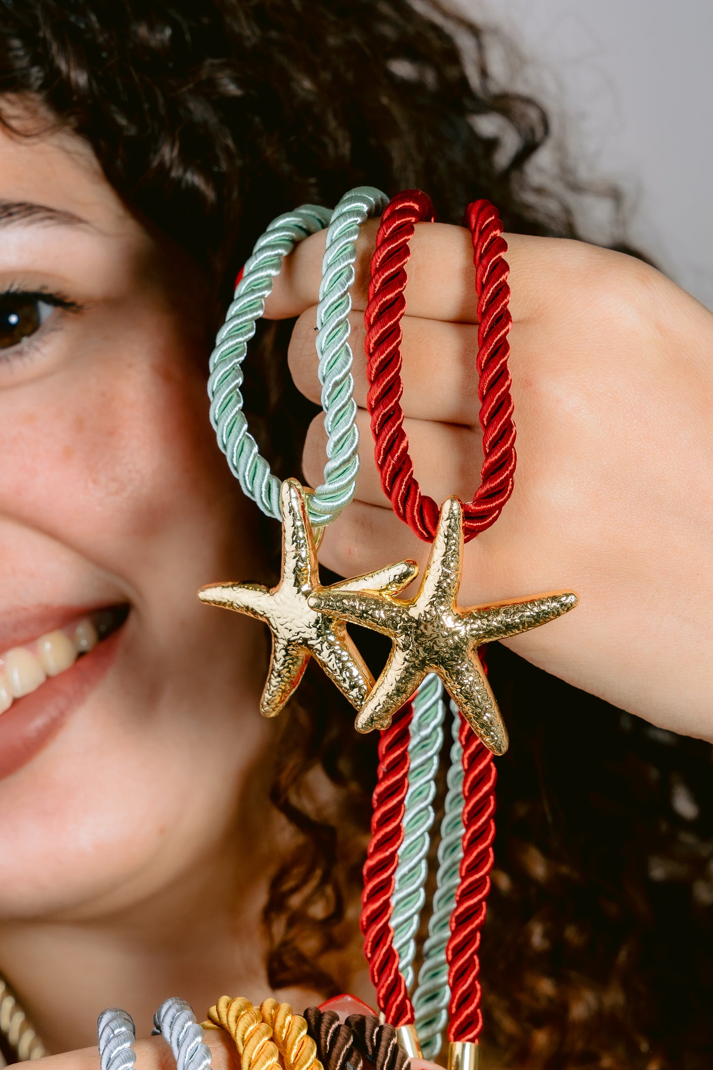 Starfish rope necklace