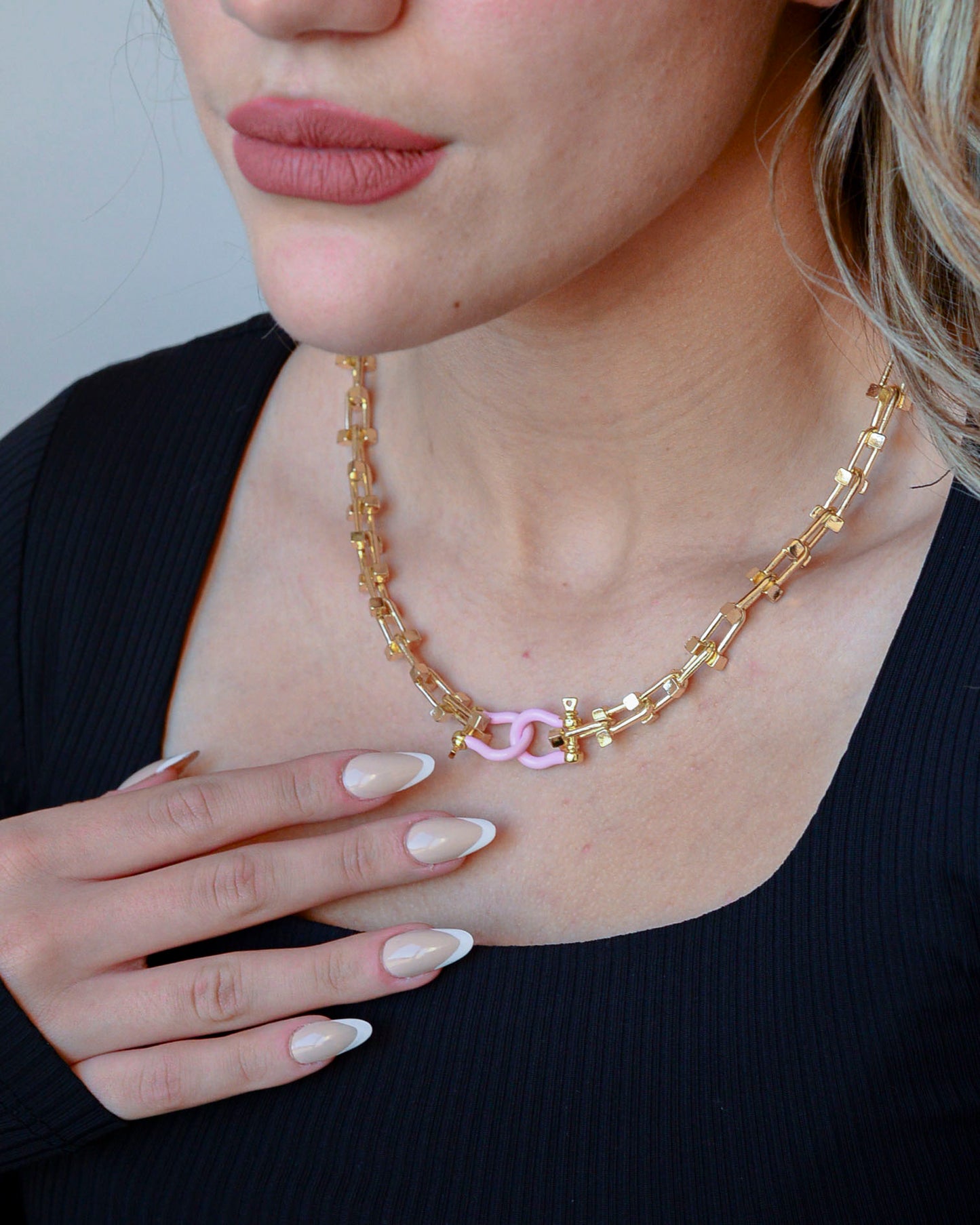 Pink Tiffany double lock SKUD1045