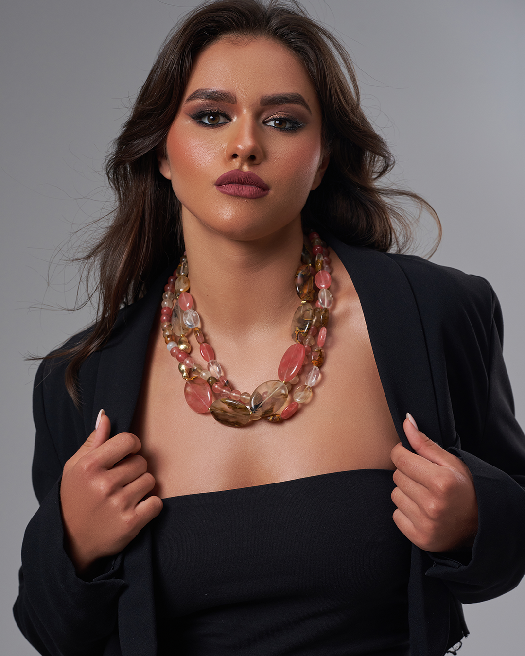 Triple layer necklace