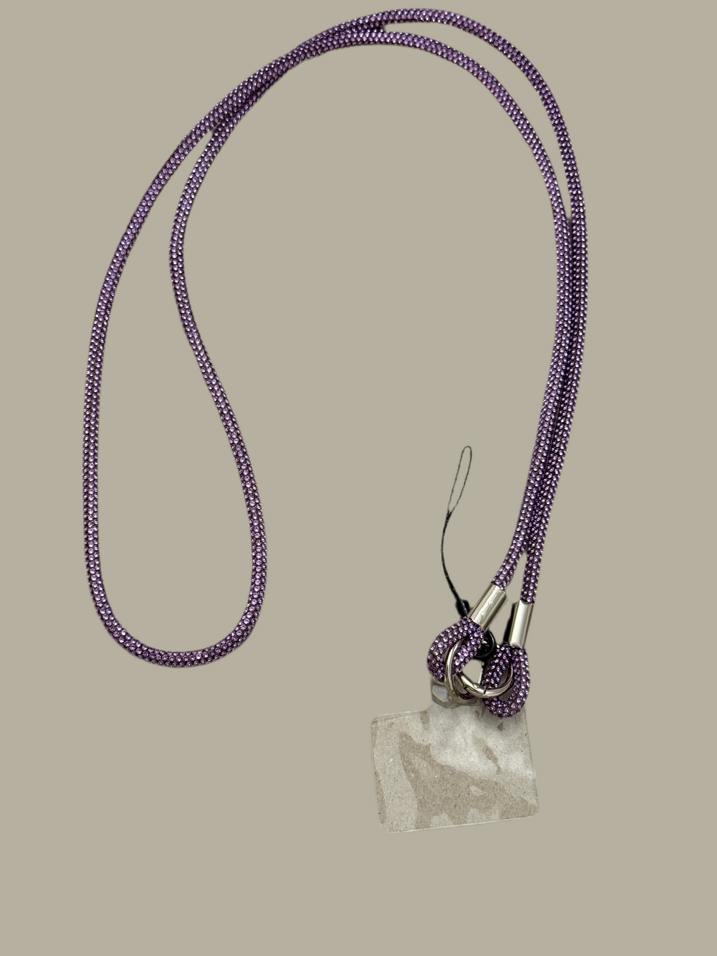 Glitter purple mobile cord
