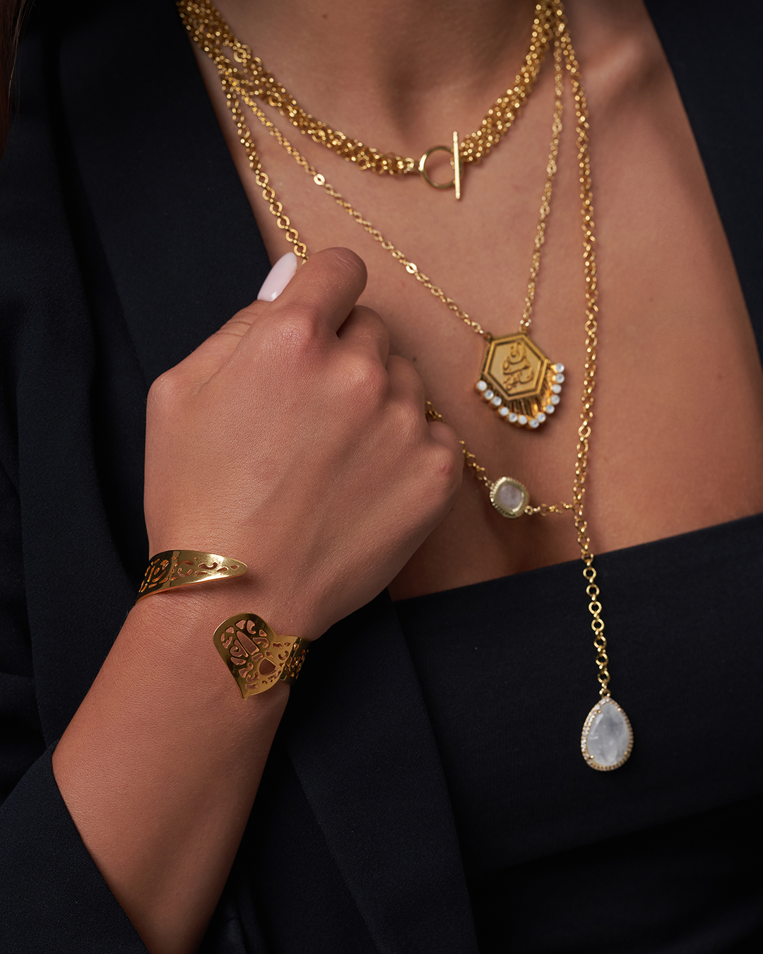 Arabic letter bangles
