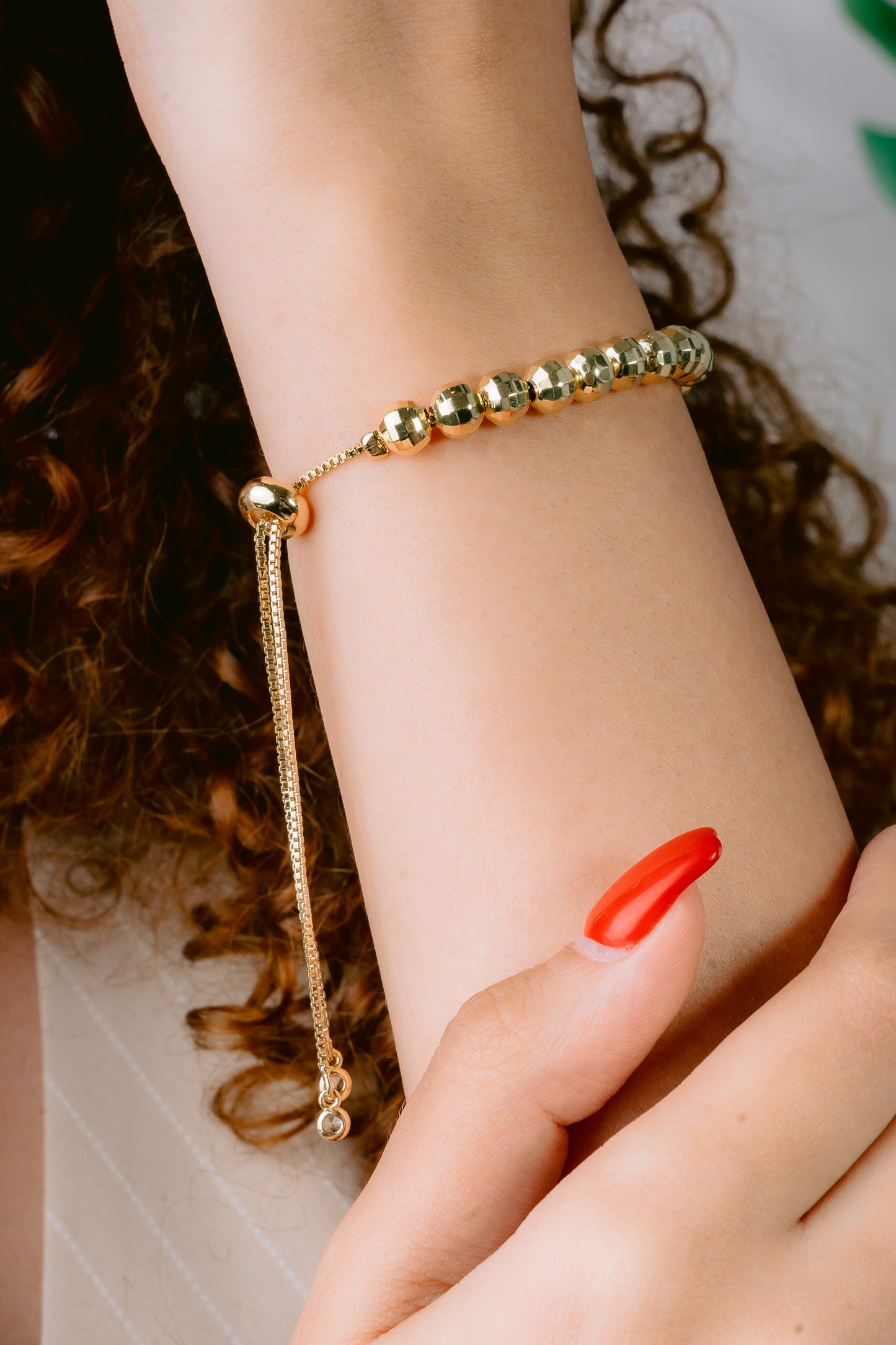 Gold balls bracelet
