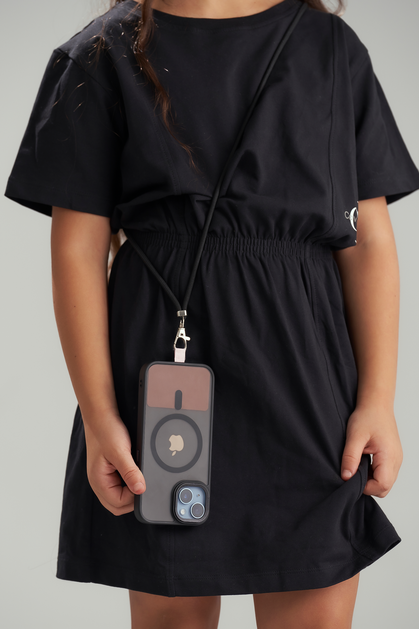 Black kids mobile cord