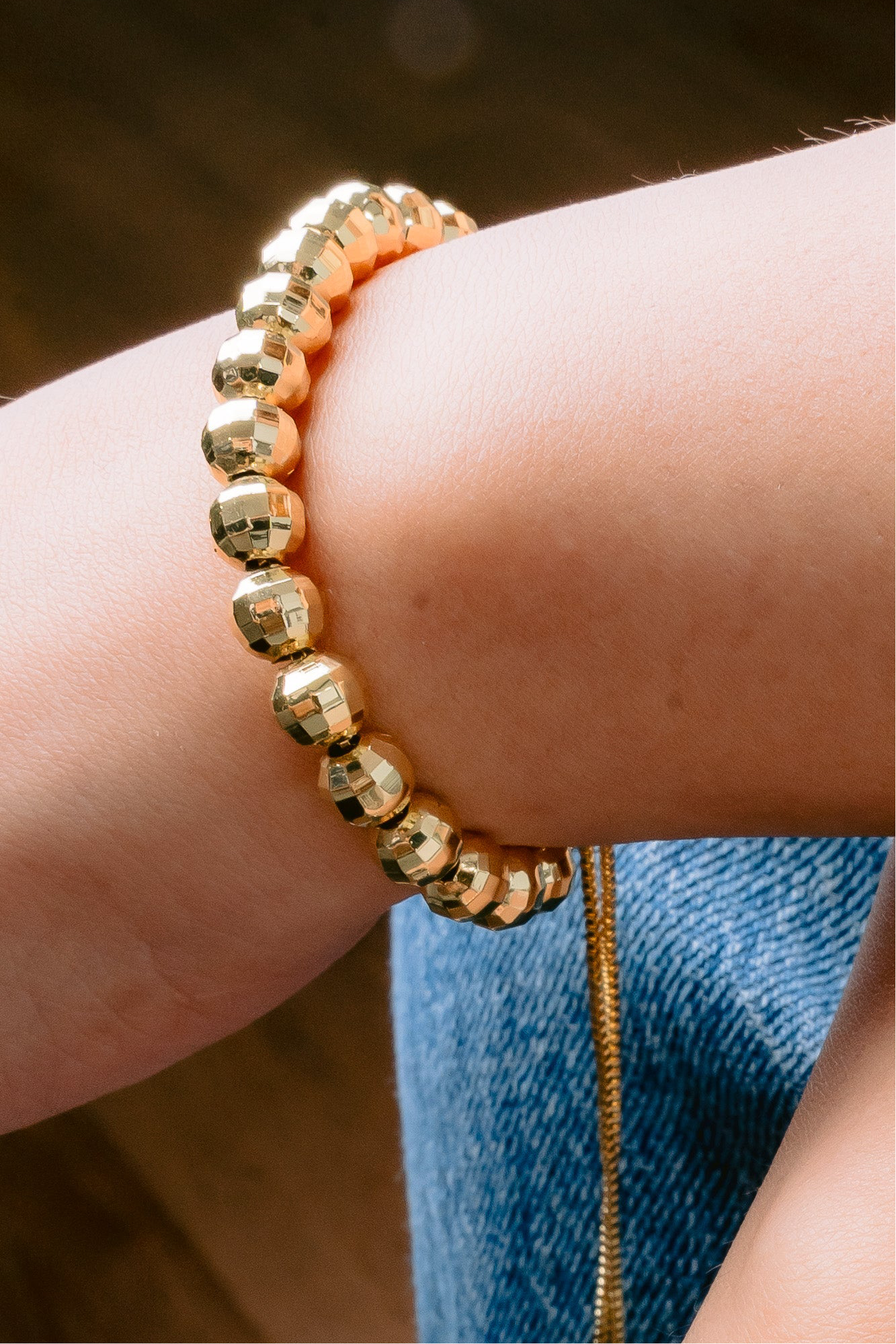 Gold balls bracelet
