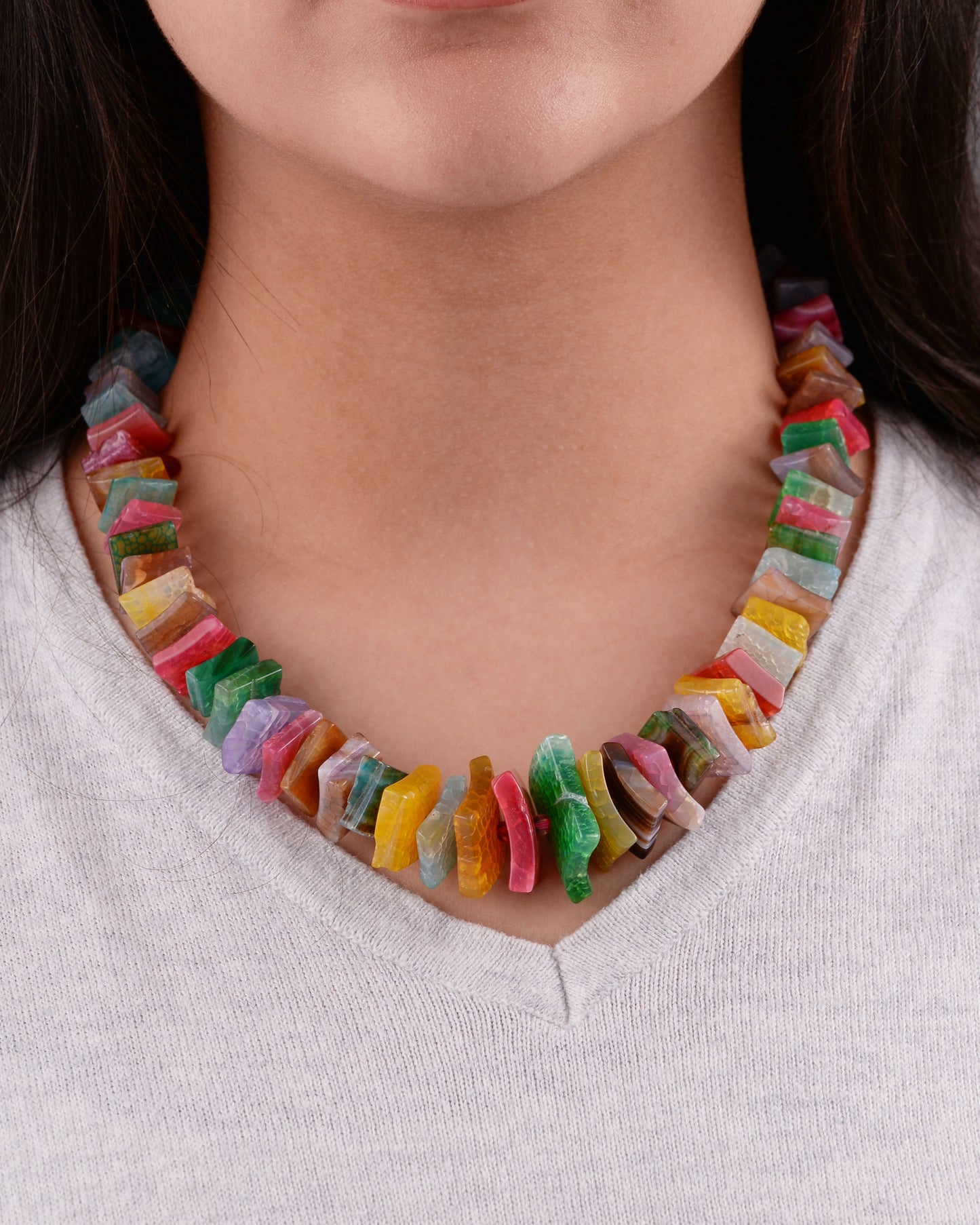 Multicolor chunky necklace