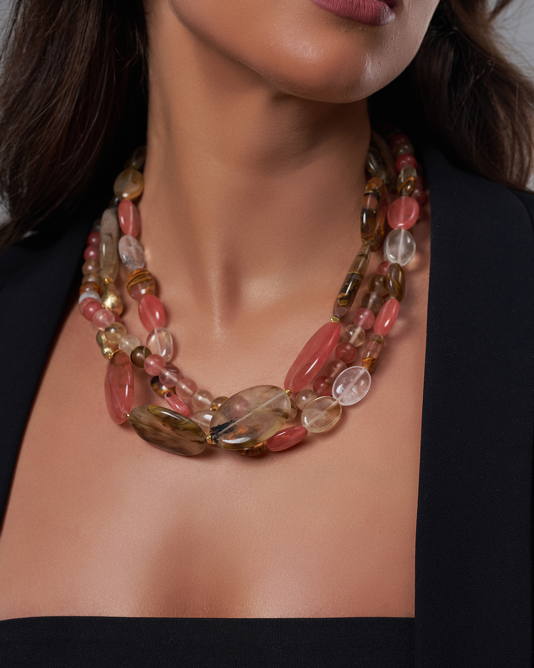 Triple layer necklace