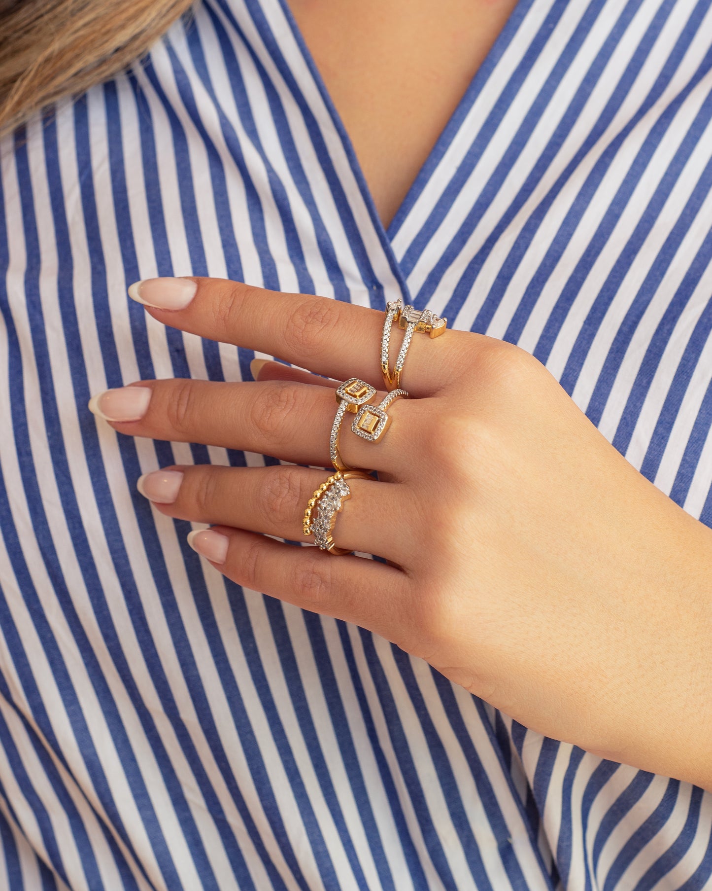 Sliver & gold rings