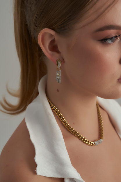 Cravat earrings