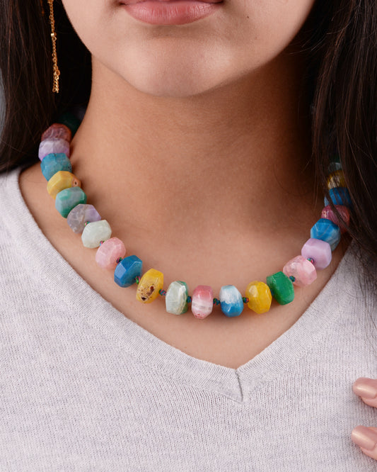 Multicolor chunky necklace