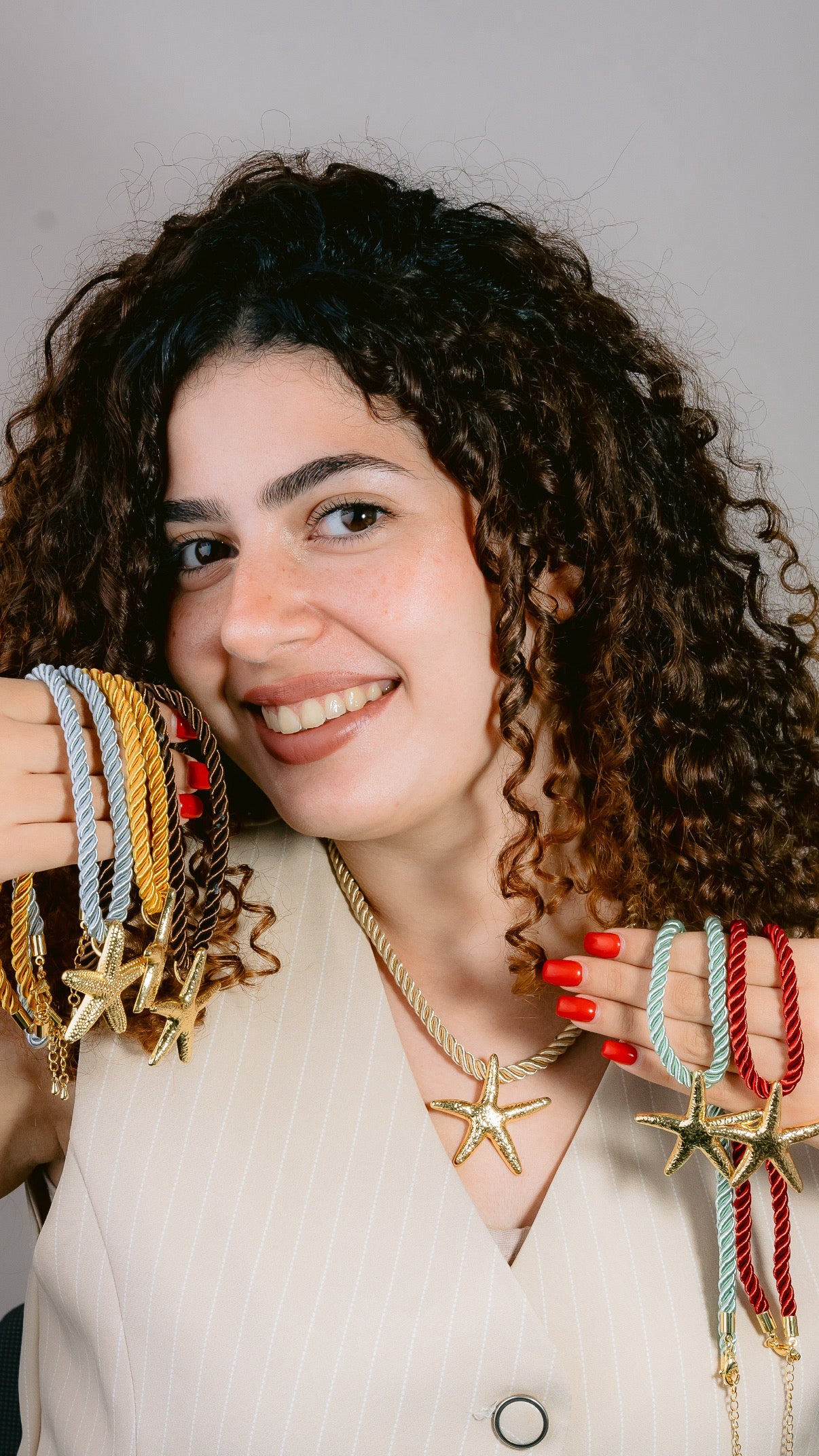 Starfish rope necklace