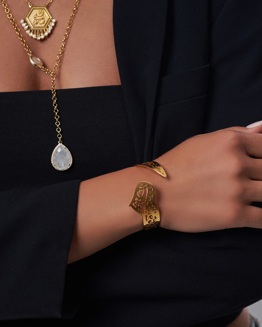 Arabic letter bangles