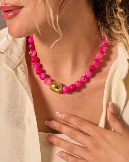 Fushia stone