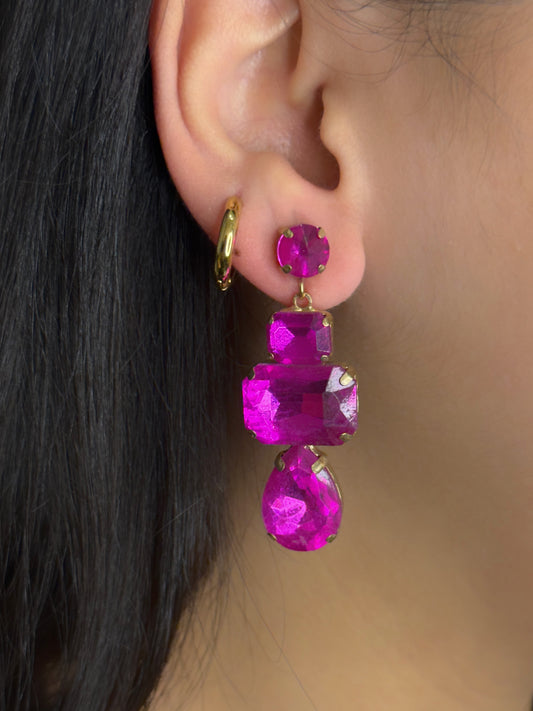 Hotpink earrings
