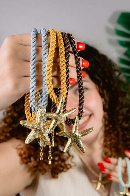 Starfish rope necklace