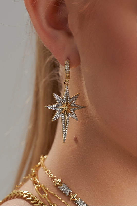 Shooting star earrings