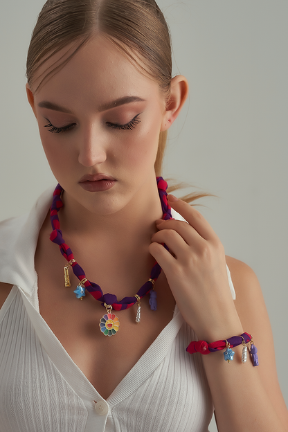 Purple fabric