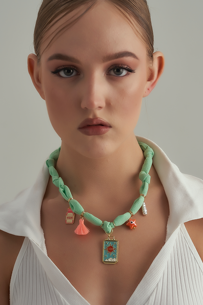 Mint green fabric