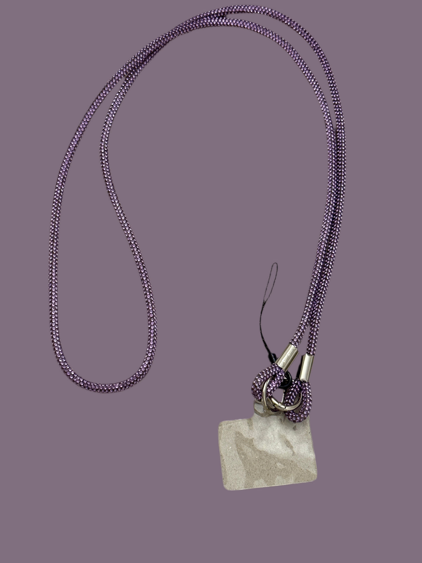 Glitter purple mobile cord