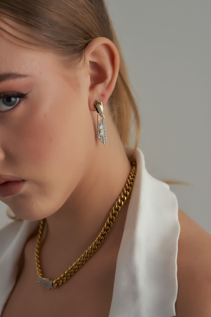 Cravat earrings