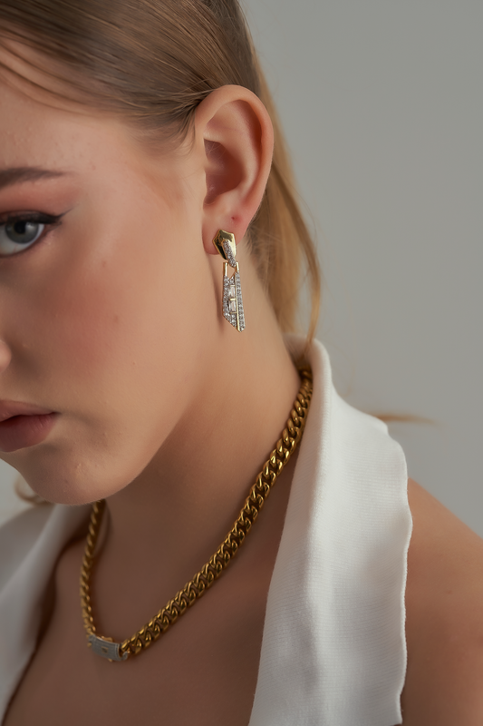 Cravat earrings