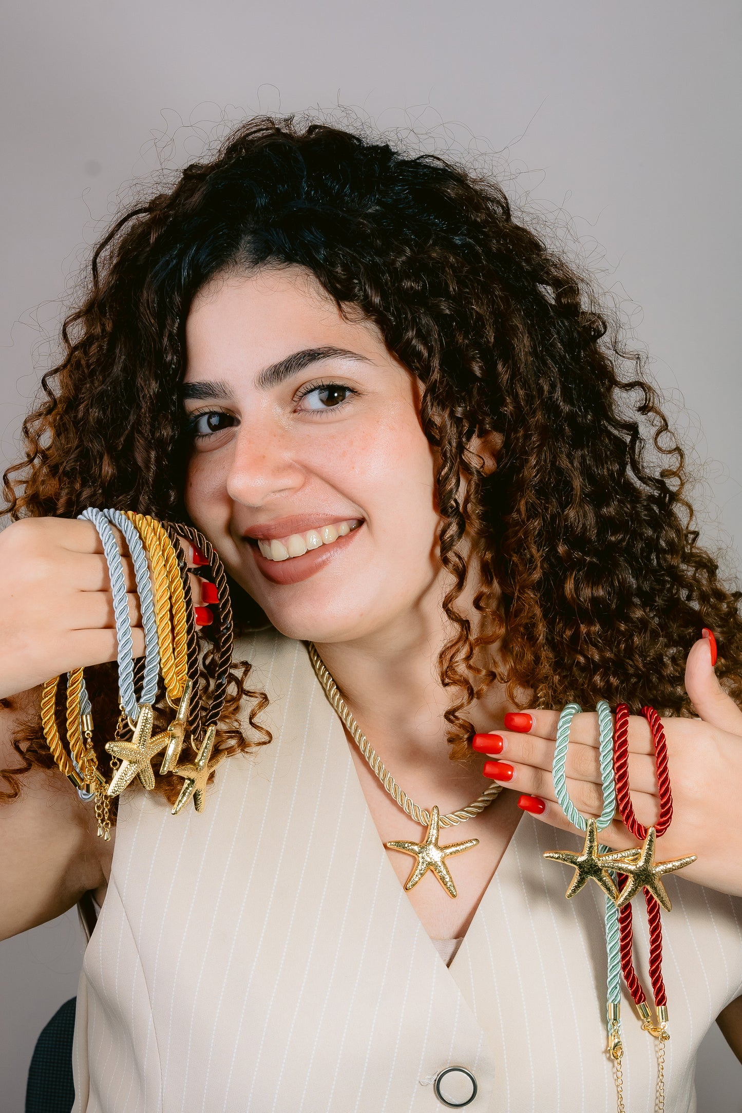 Starfish rope necklace
