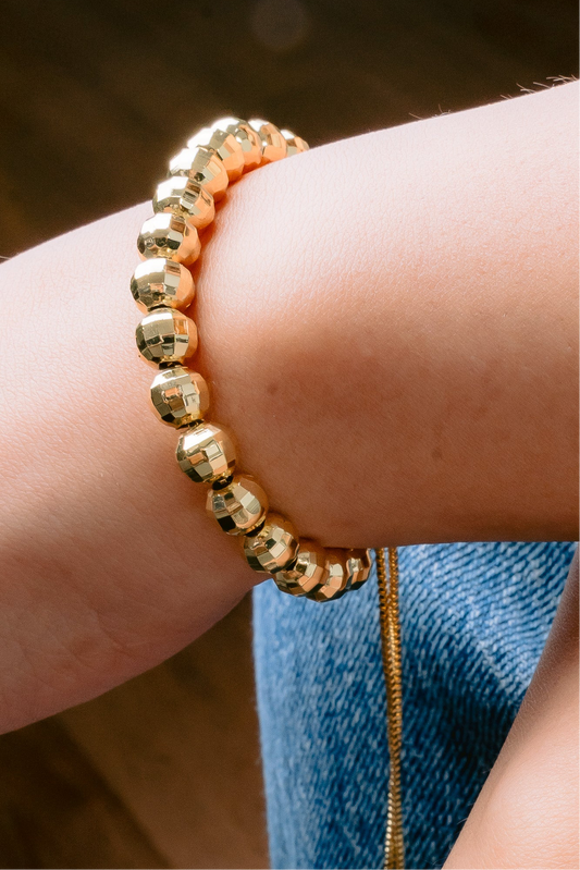 Gold balls bracelet