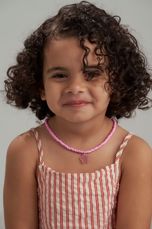 Kids purple star necklace