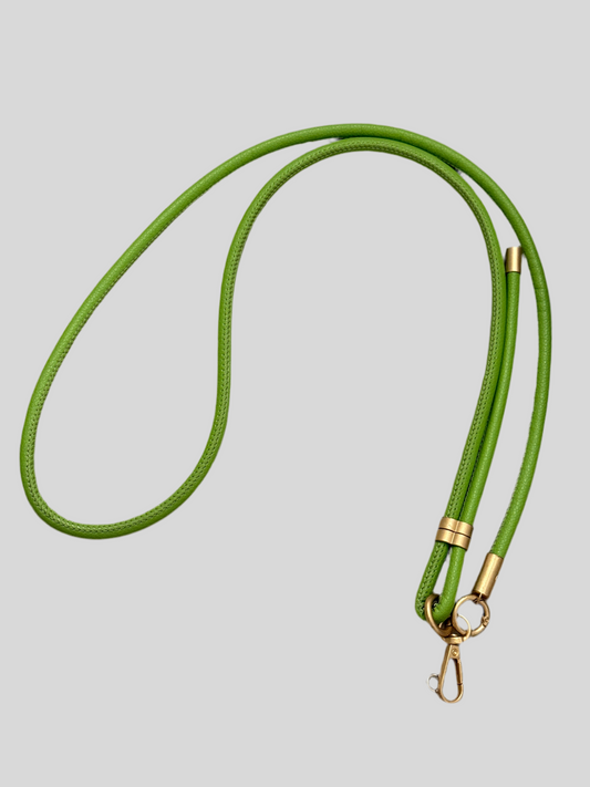 Green leather mobile cord