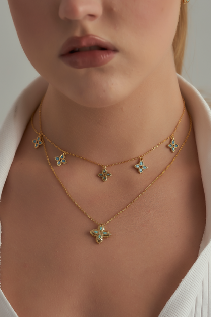 Baby blue van-cleef set