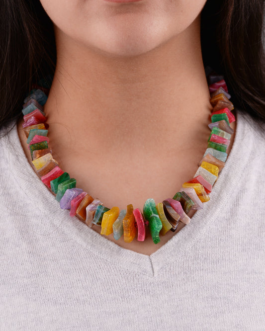 Multicolor chunky necklace