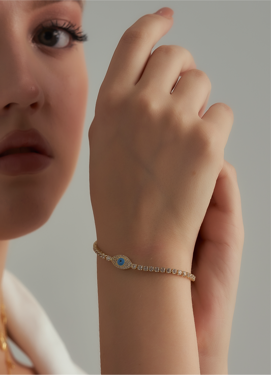 Eye tennis bracelet