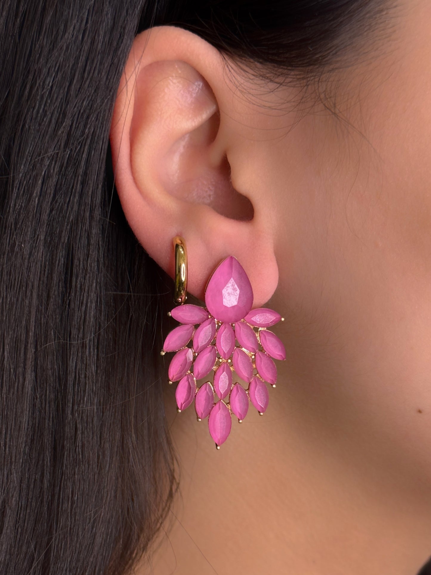 Pink earrings 09