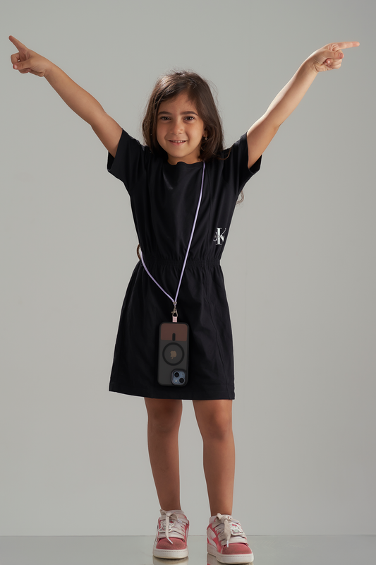 Purple kids mobile cords