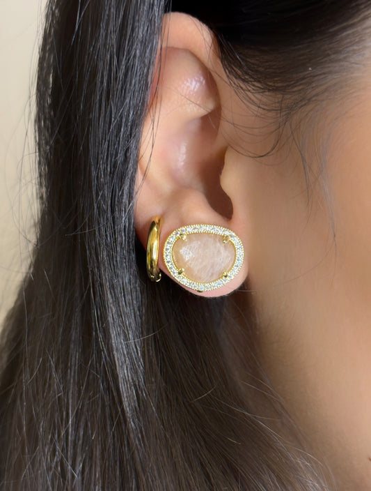Stone earrings