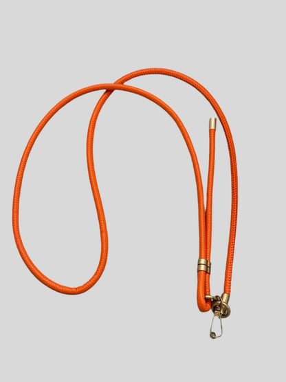 Orange leather mobile cord