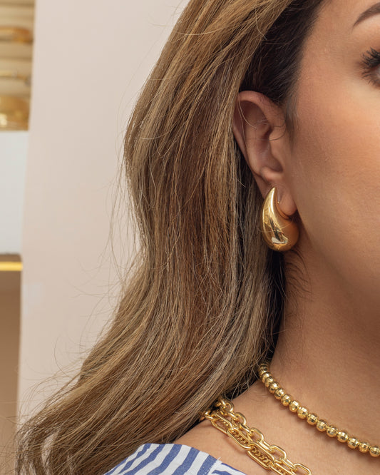 Large water drop Earring.